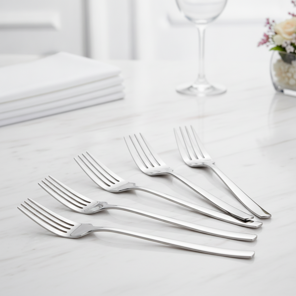 18/10 Stainless Steel Table Forks 218mm for Dining (Pack of 6)