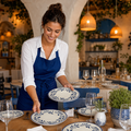 Organic Coupe Plates Inch 9 Stoneware for Eclectic Table Settings (Pack of 12)