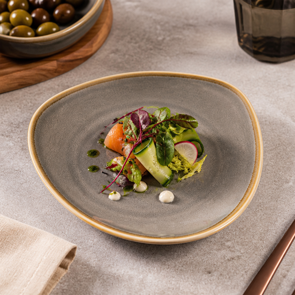 Porcelain Triangular Side Plates 165mm for Cafés & Restaurants