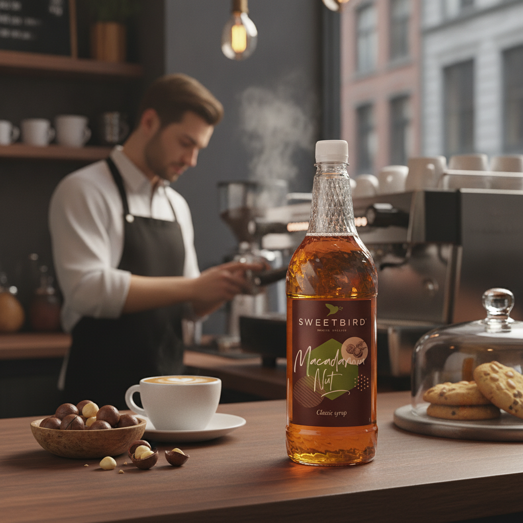 Macadamia Nut Syrup 1L for Gourmet Beverages