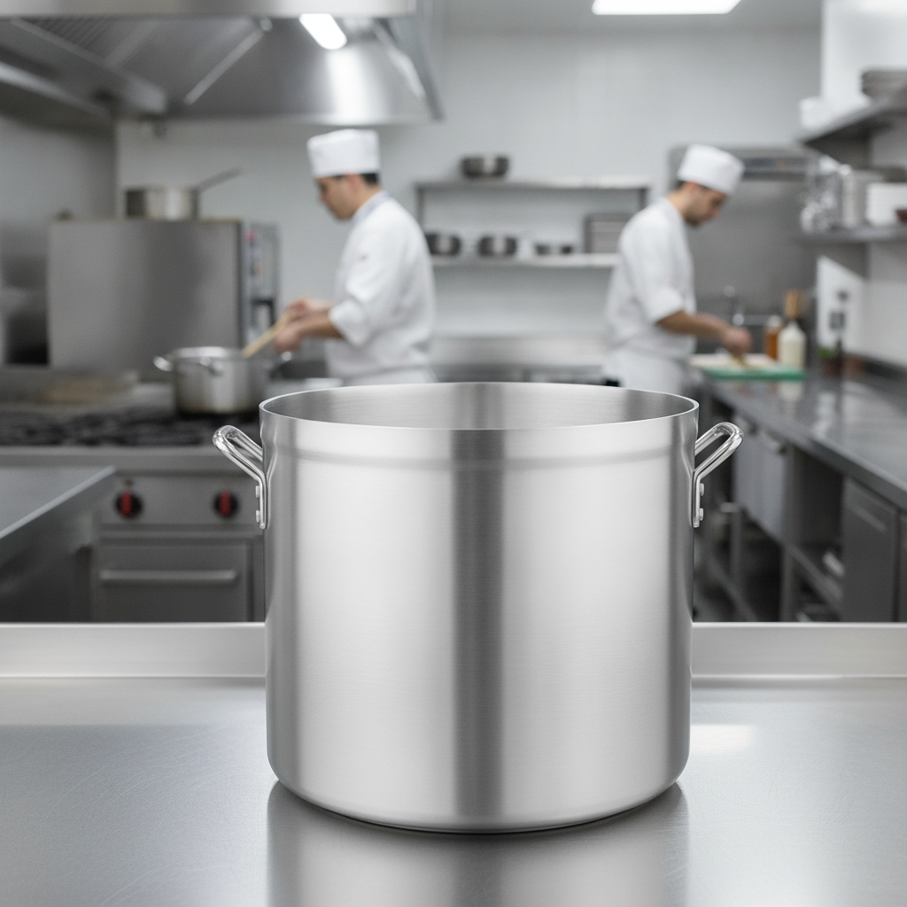 Aluminium Stock Pot 47.2L for Cooking Large Quantities