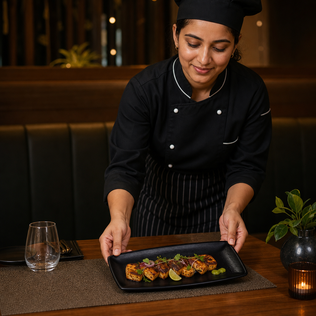 Rectangle Plates 292x140mm Black Melamine for Dining Occasions (Pack of 12)