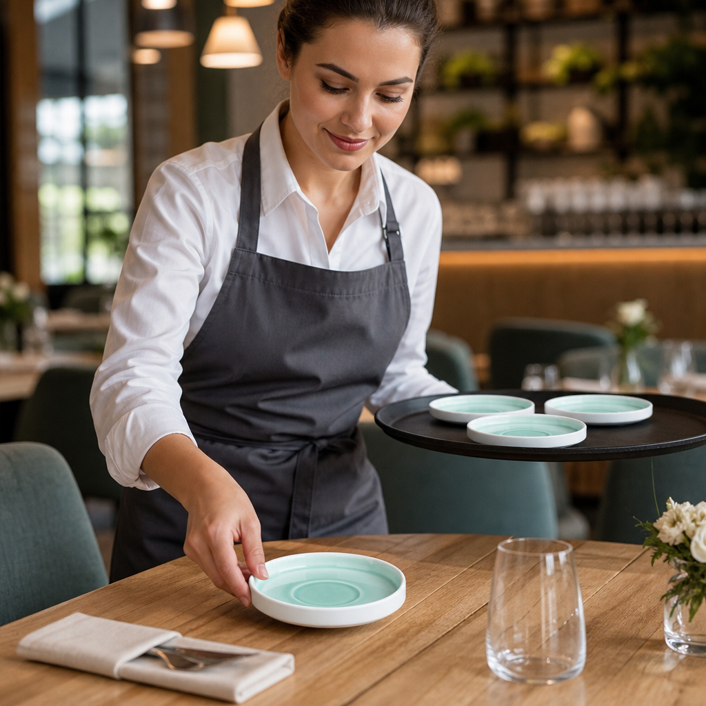 Saucers 136mm Porcelain for Stylish Table Settings (Pack of 6)