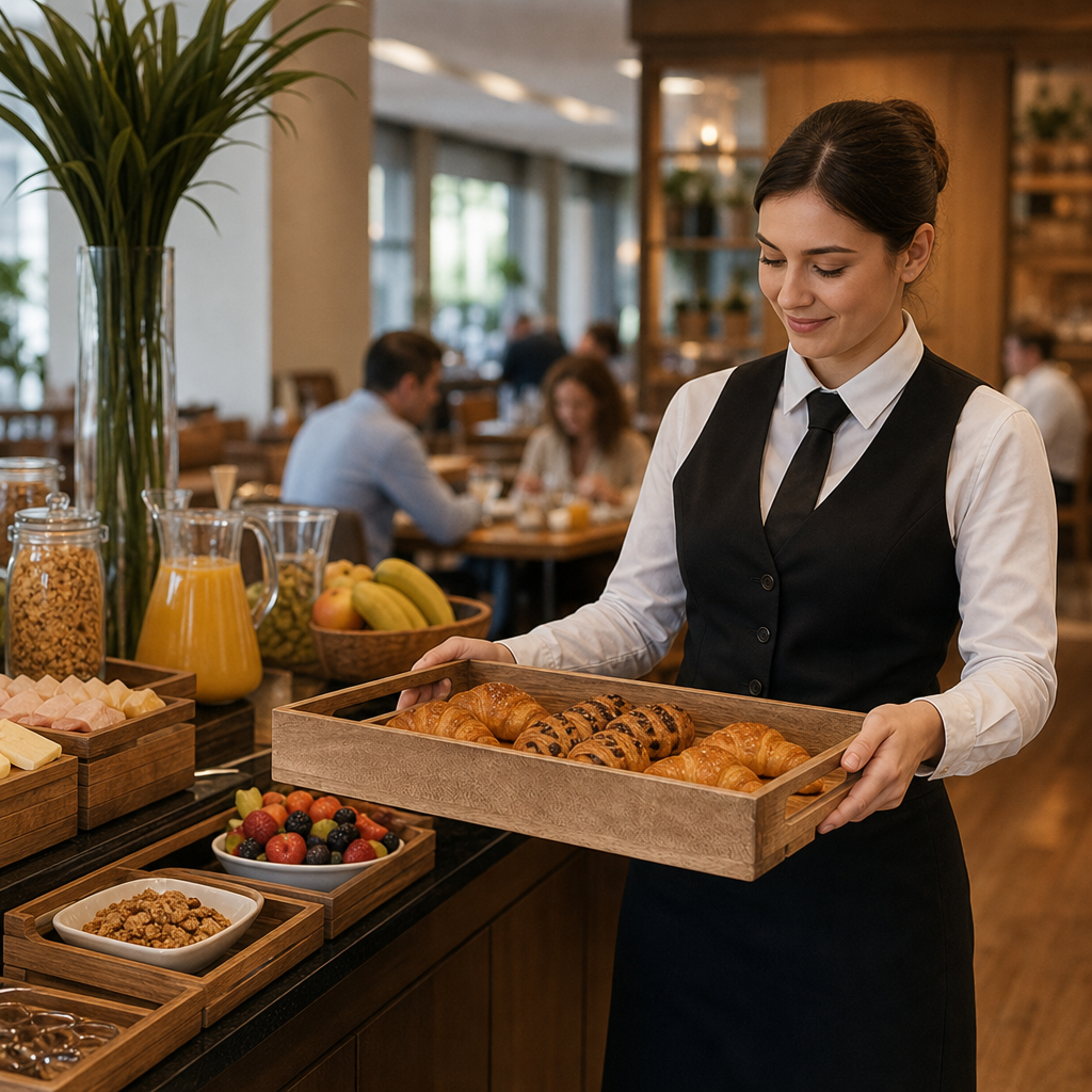 Wood Nesting Crate for Breakfast Buffets & Catering