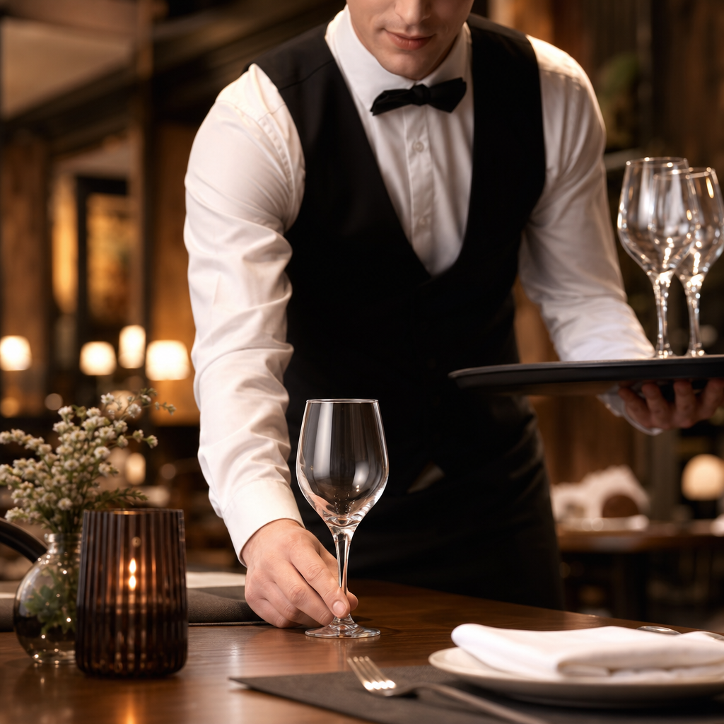 Glass Wine Glasses 240ml for Bars & Restaurants (Pack of 12)