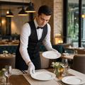 Plates 240mm White Bone China for Elegant Dining (Pack of 6)
