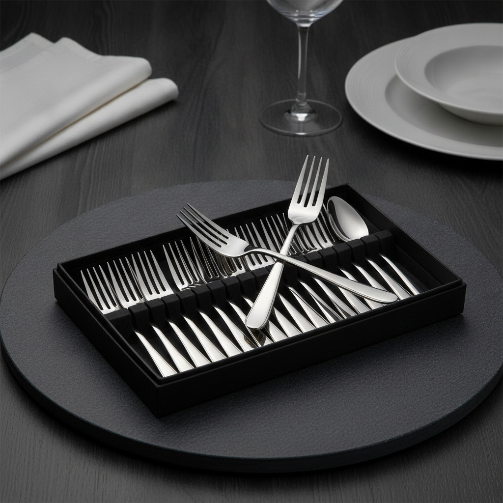 Stainless Steel Table Forks for Elegant Dining (Pack of 12)