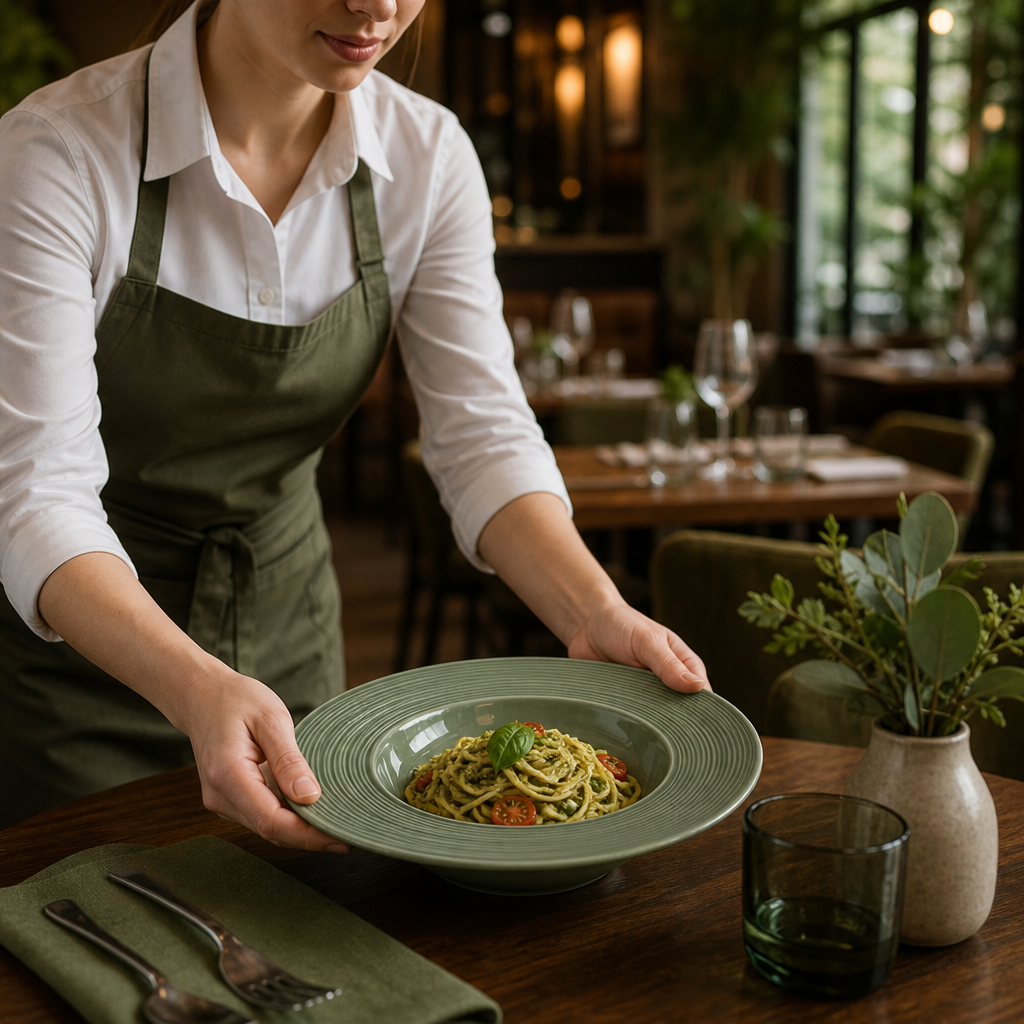 Pasta Bowls 285mm Porcelain for Casual Dining (Pack of 12)