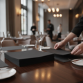 Recycled Paper Kraft Black Tablemat 430x300mm for Dining (Pack of 250)
