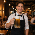 Durable Clear Glass Beer Mugs 680ml for Bars & Restaurants (Pack of 6)