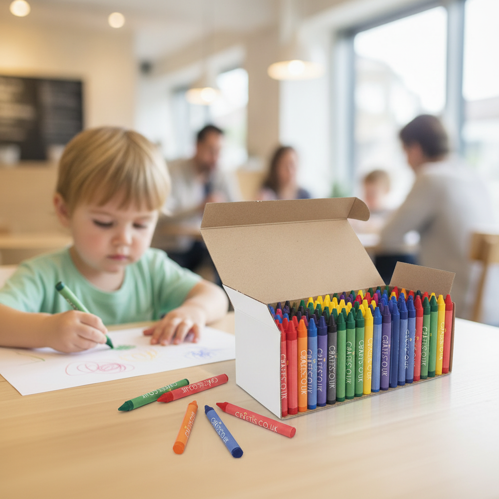 Non-Toxic Triangular Crayons 235x2mm for Kids' Dining Experience (Pack of 200)