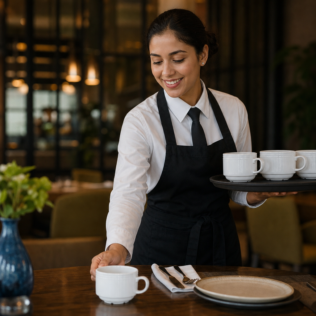 Stacking Cups 200ml China for Elegant Dining (Pack of 12)