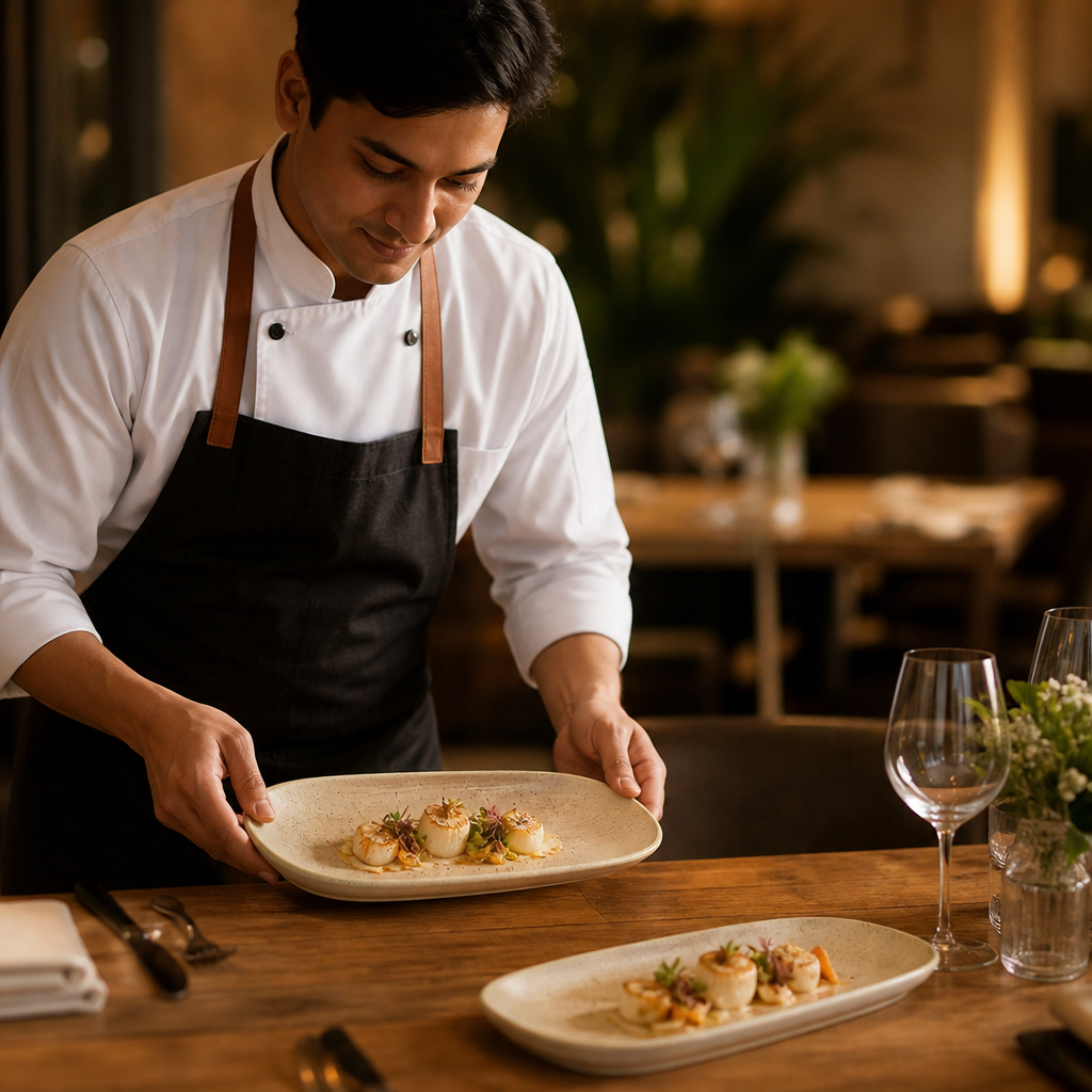 Oblong Plates 350x185mm Vitrified Ceramic for Hospitality (Pack of 6)