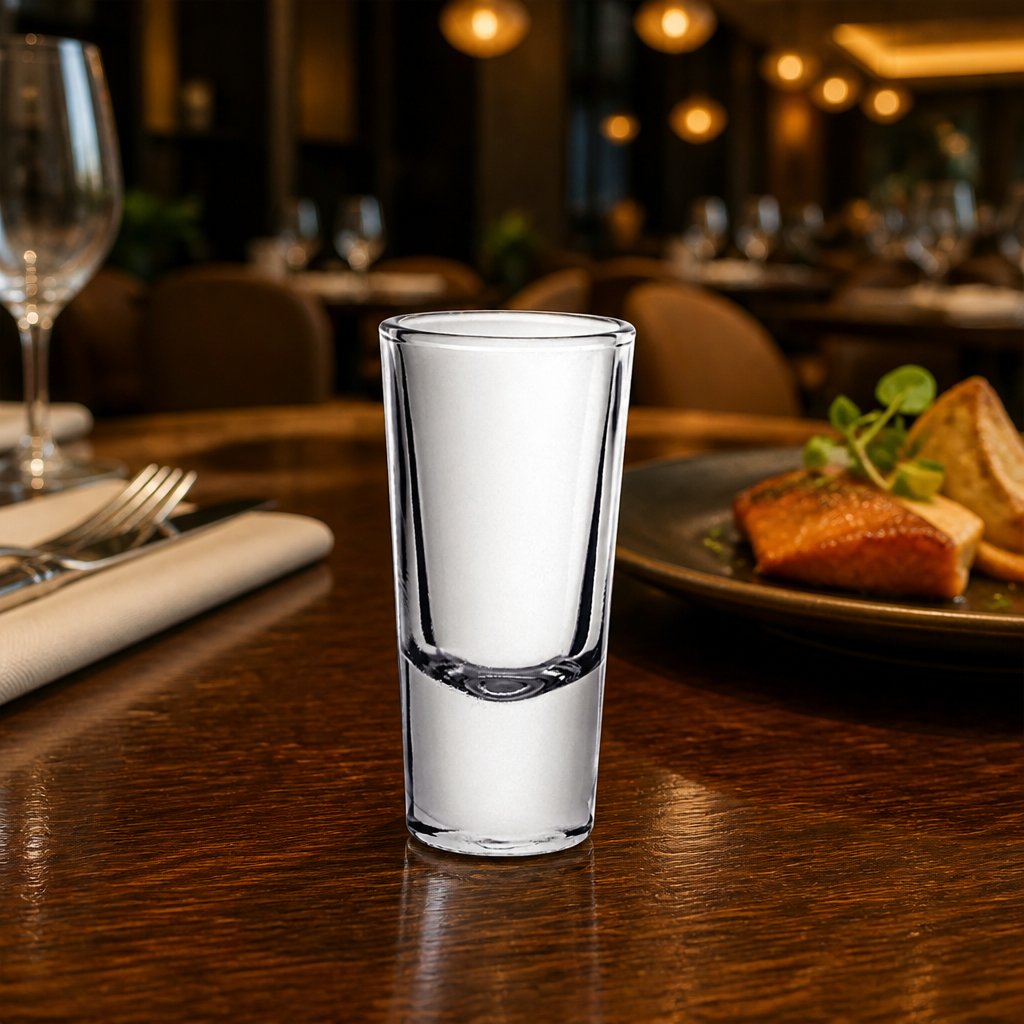Glass Shooter Shot Glasses 25ml for Bars & Pubs (Pack of 100)