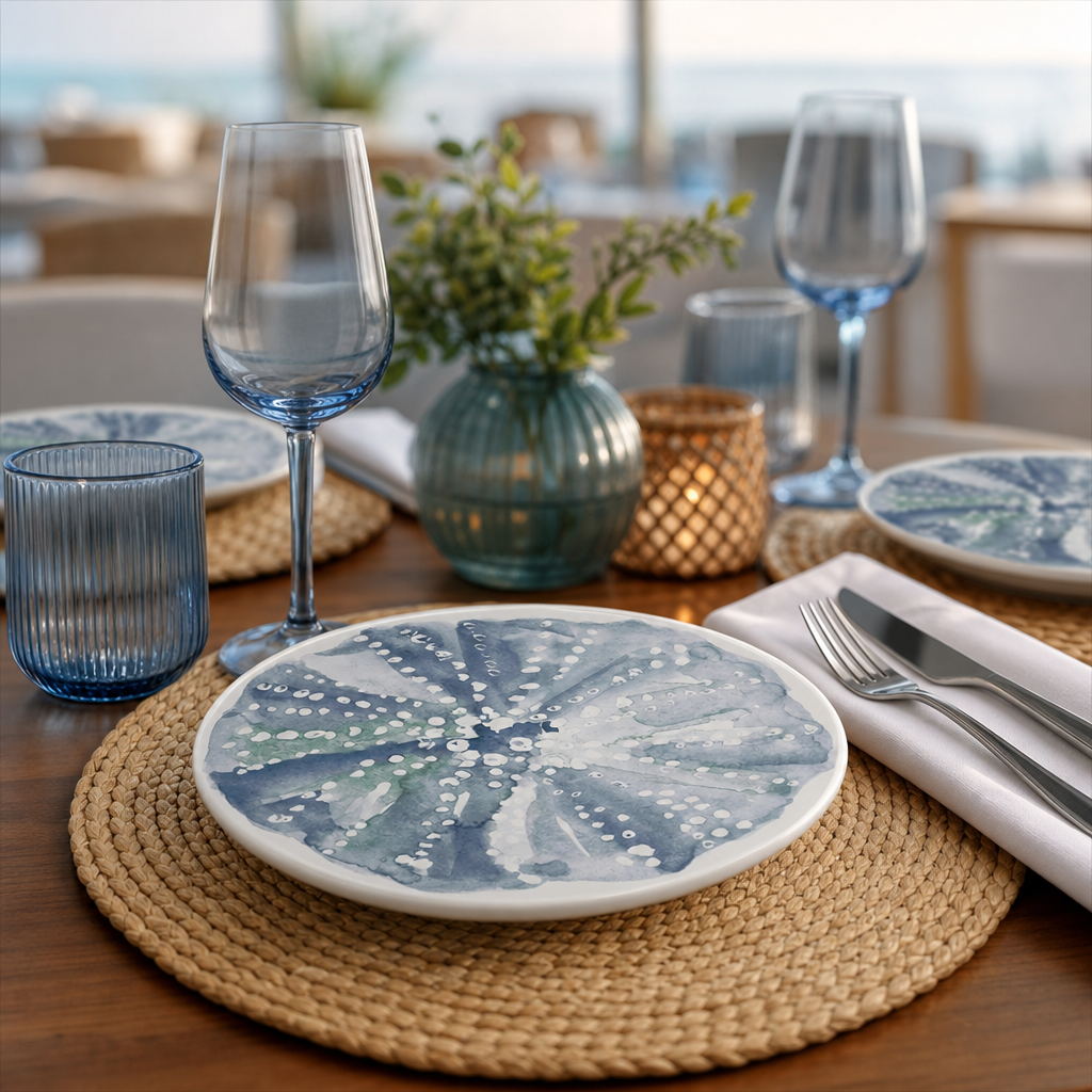 Maritime Coupe Plates 170mm Porcelain for Stylish Table Service (Pack of 12)