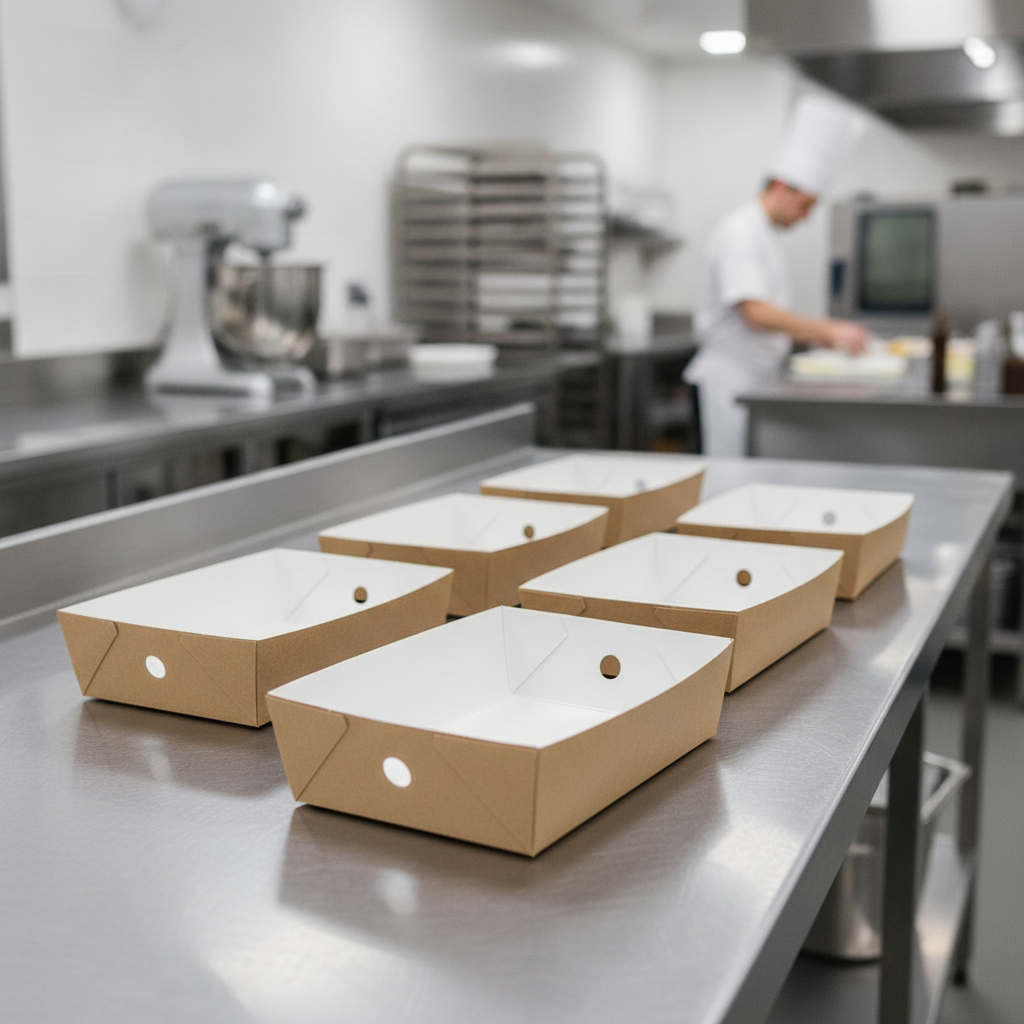 Recyclable Paperboard Half Inserts for Platter Boxes (Pack of 50)