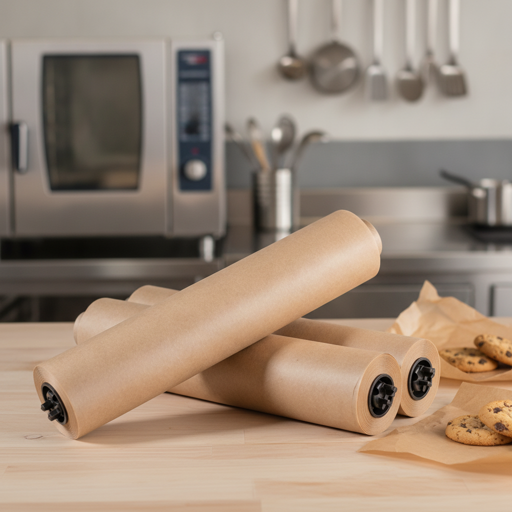 Silicone Baking Parchment Rolls 300mm x 50m for Efficient Cooking (Pack of 3)