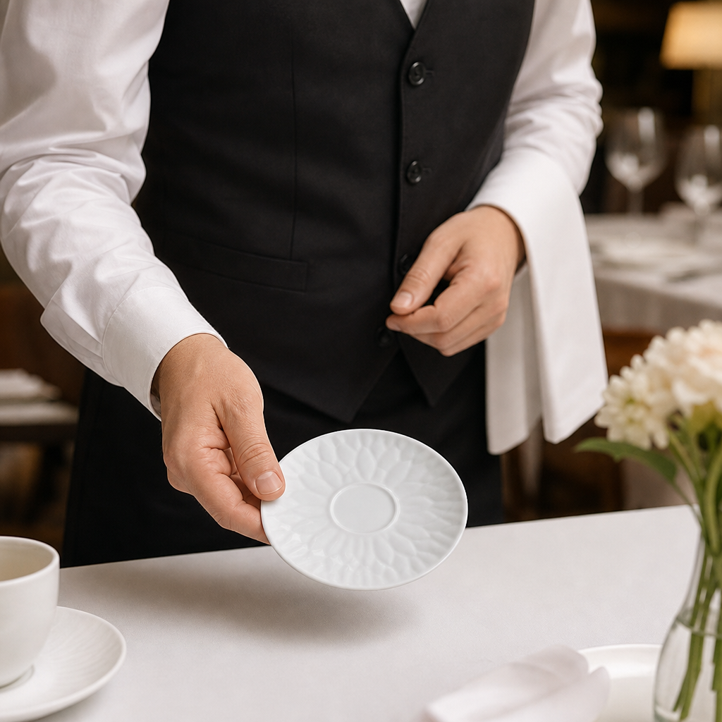 Wing Saucers 152mm Porcelain for Fine Dining (Pack of 36)