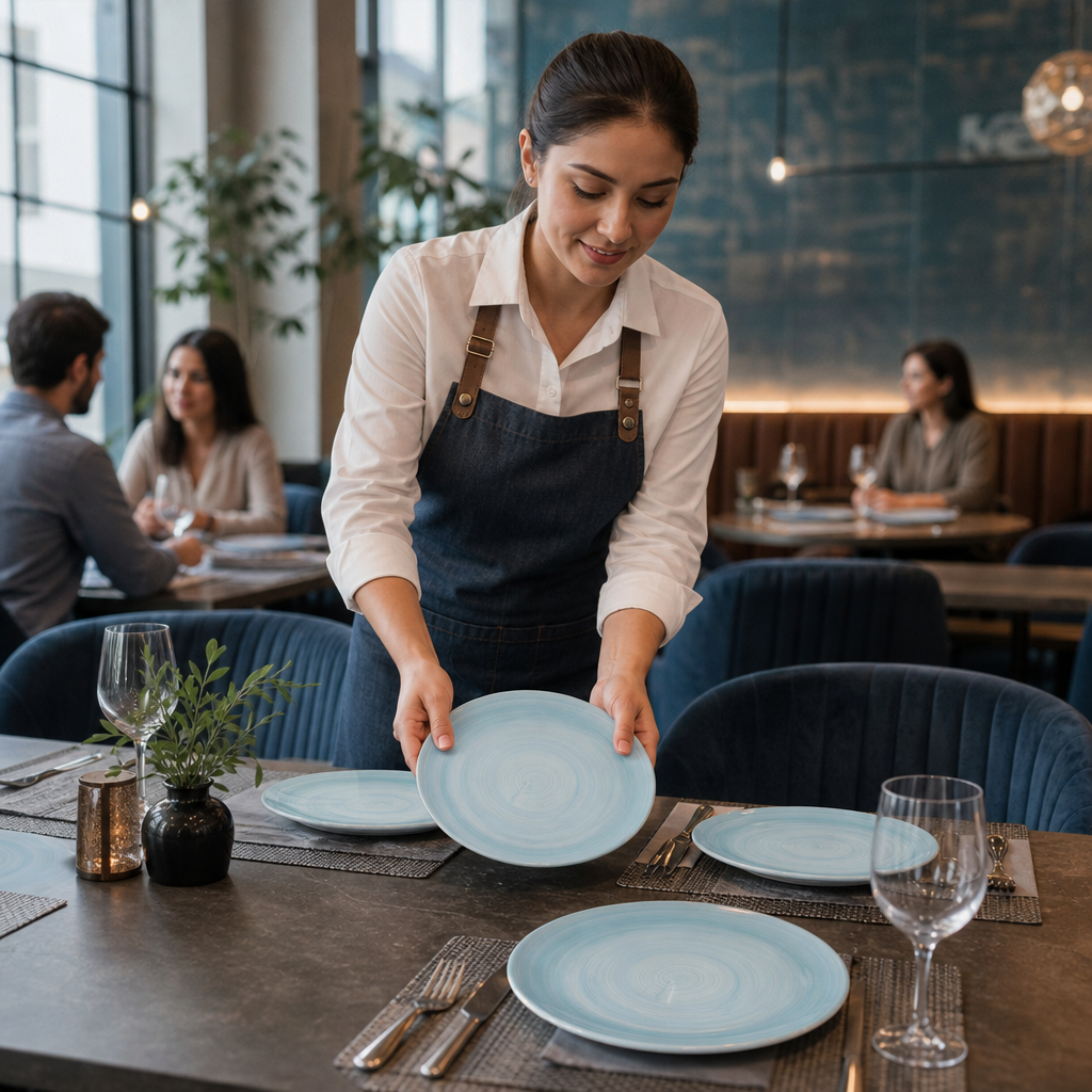 Coupe Plates 285mm Vitrified Ceramic for Dining Tables (Pack of 12)