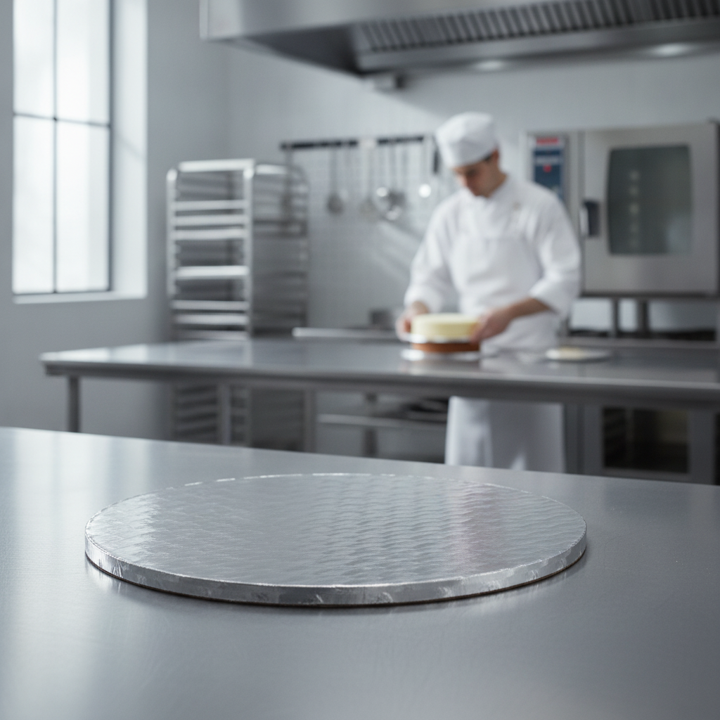 Foil Round Cake Board 12in for Professional Bakers