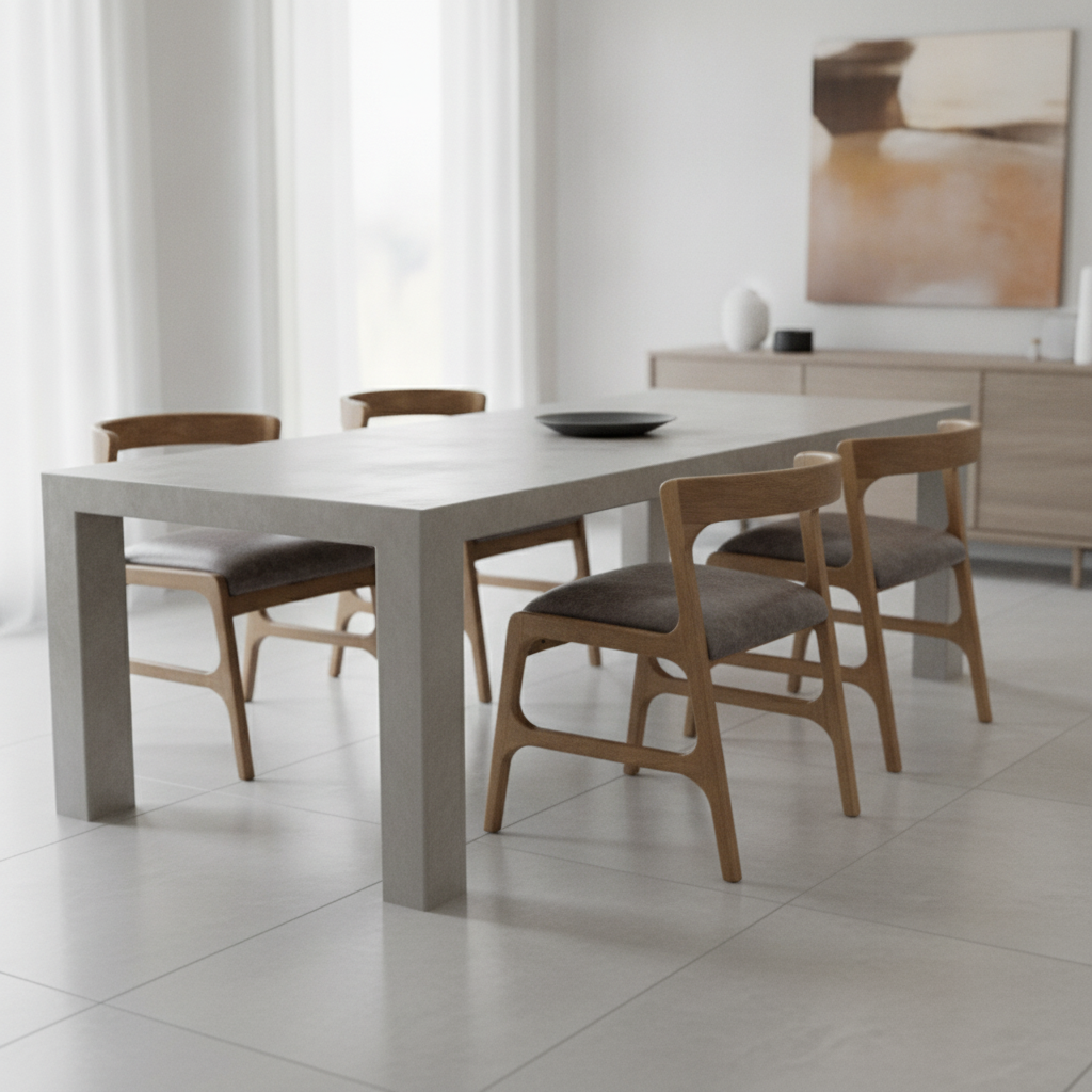 Rubber Wood Dining Chairs 760x480mm for Elegant Seating Areas (Pack of 6)