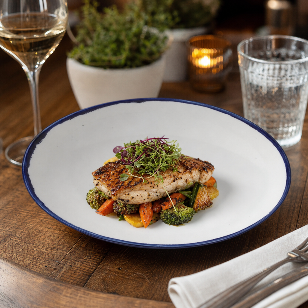 Handcrafted Porcelain Round Bowls 250mm for Dining Experiences