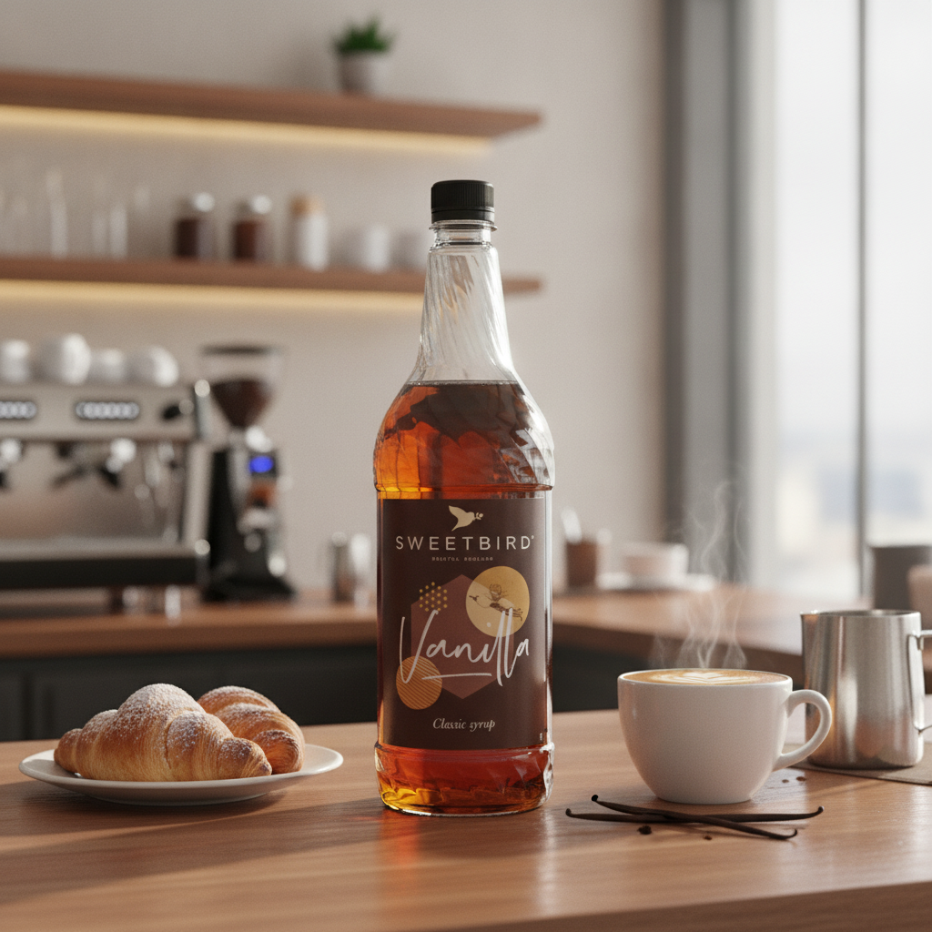 Natural Vanilla Syrup 1L for Coffee & Baking