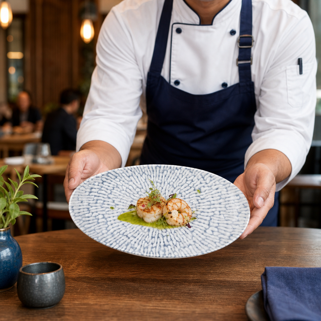 Oblong Plates 260x150mm Indigo Vitrified Ceramic for Hospitality (Pack of 6)
