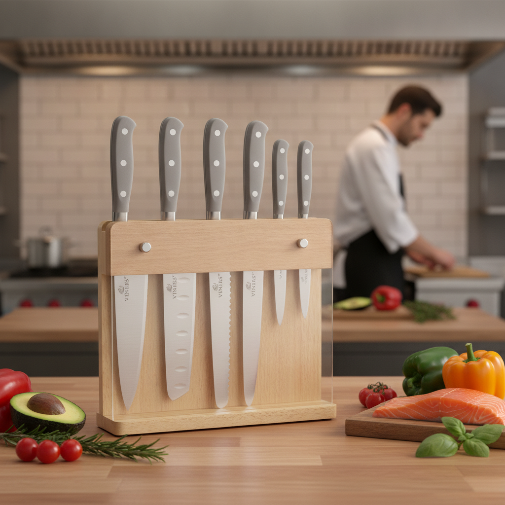 Stainless Steel 7-Piece Knife Set for Food Preparation