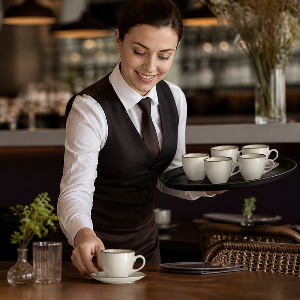 Vitrified Espresso Cups 90ml China, Vitrified China, pack of 6