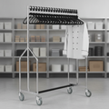 Epoxy-Coated Steel Heavy Duty Garment Rail for Efficient Storage (Pack of 20)
