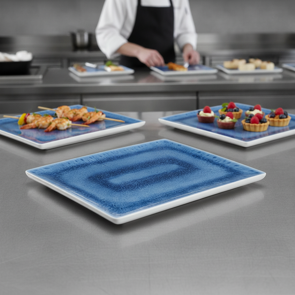 Melamine Blue Ocean GN 1/2 Tray for Buffet Service