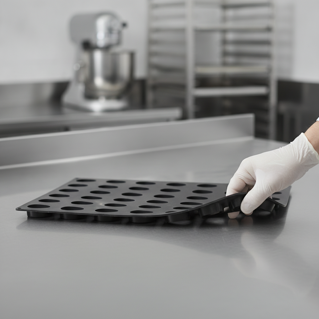 Silicone Quenelle Mould 600x400mm for Professional Baking