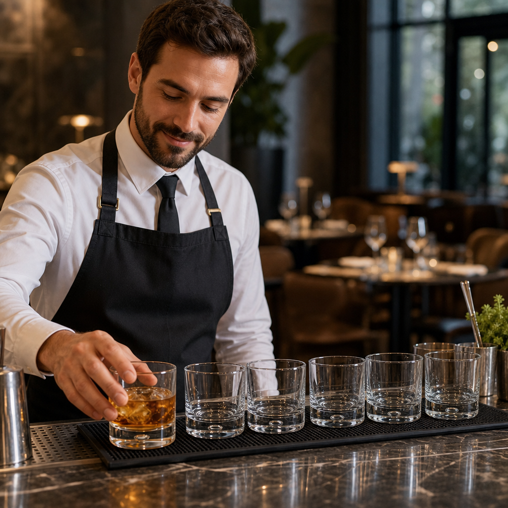 Glass Rocks Tumblers 330ml for Bars & Restaurants (Pack of 6)