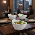 Recycled PET White Bowl 50ml for Stylish Table Settings