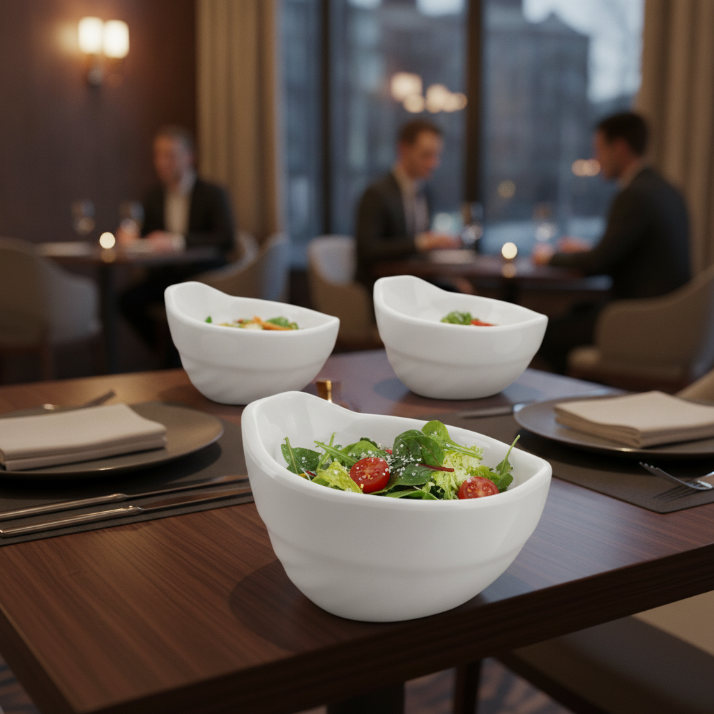 Recycled PET White Bowl 50ml for Stylish Table Settings