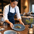 Topaz Blue Round Porcelain Dish 160mm for Stylish Table Settings