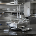 Stainless Steel Induction Chafer Set 400mm with Glass Lid for Catering