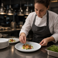 Coupe Plates 220mm Grey Vitrified Ceramic for Professional Plating (Pack of 12)