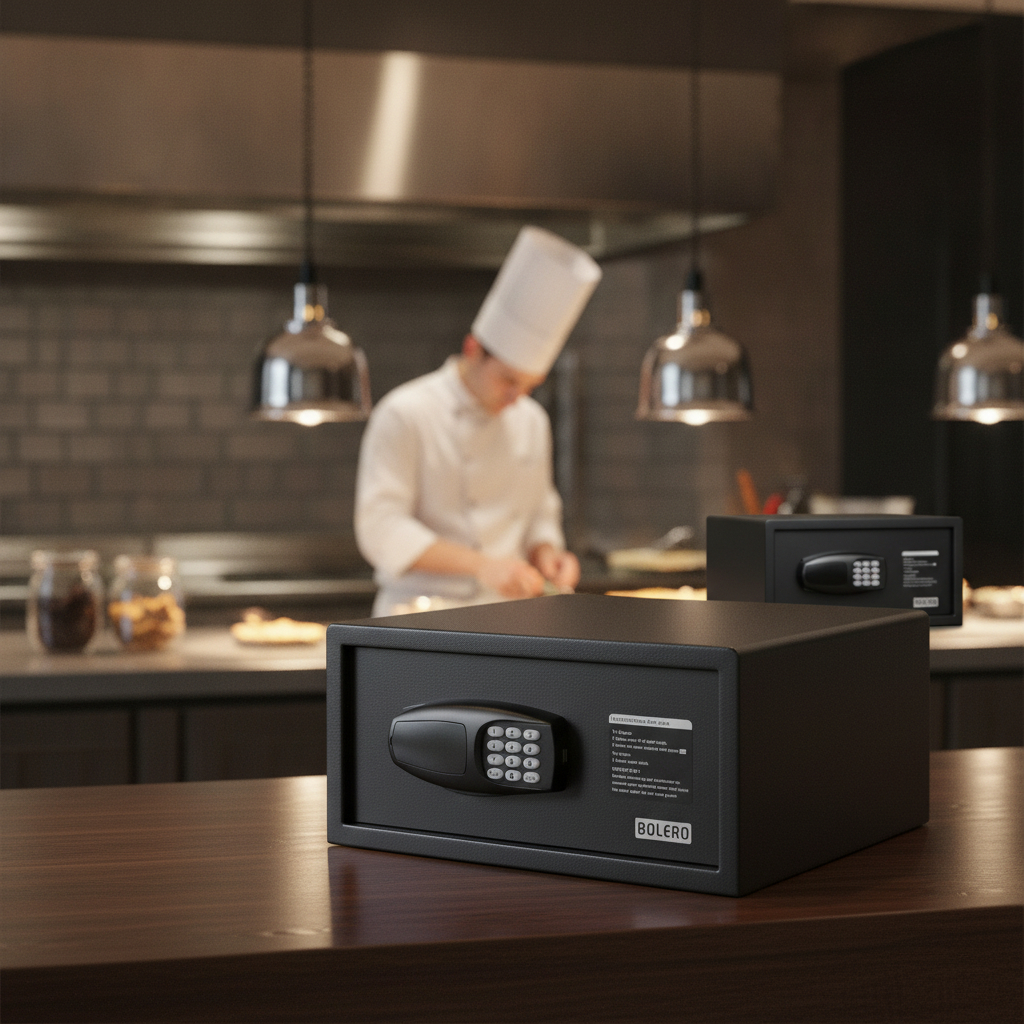 Carbon Steel Laptop Safe for Guest Belongings