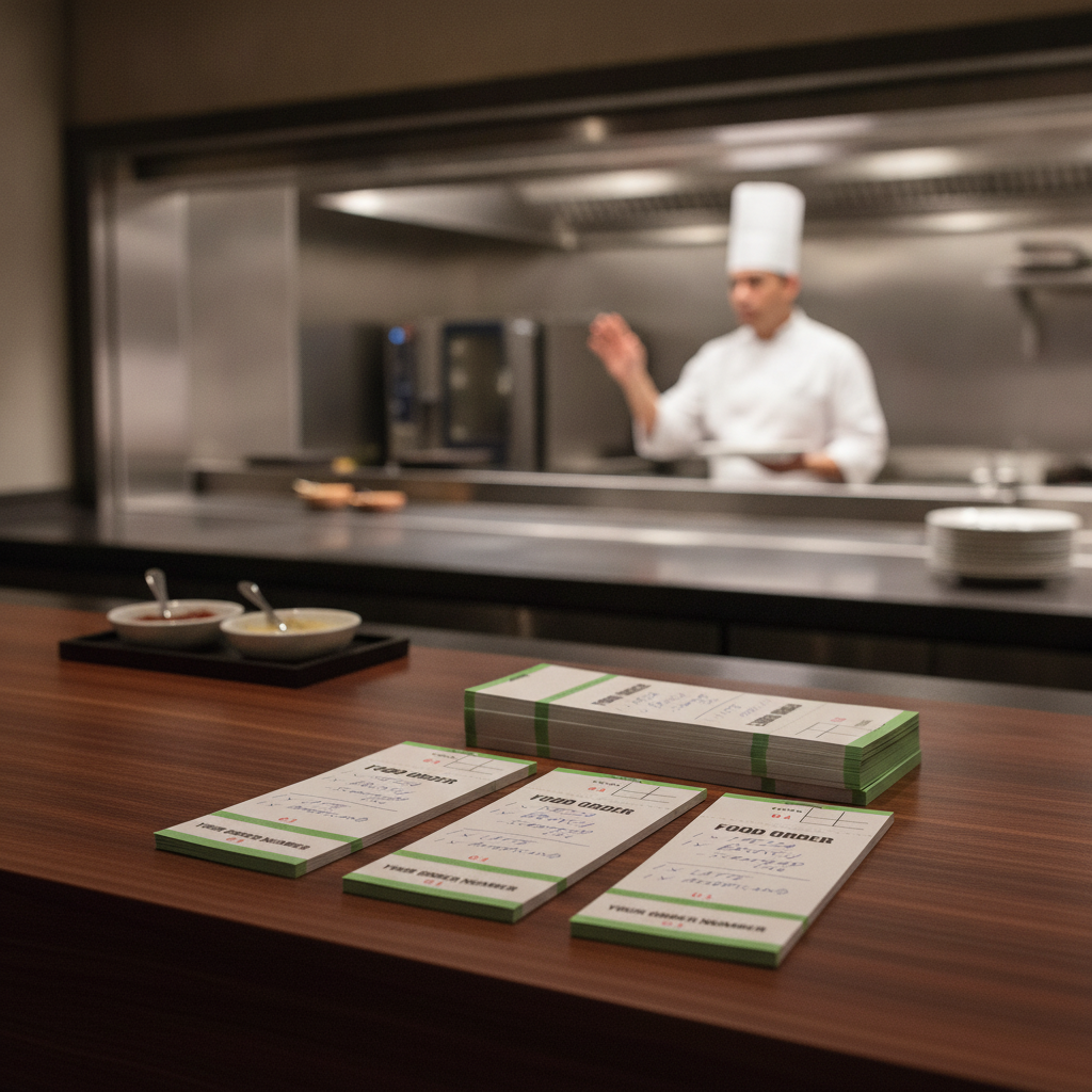 Paper Bar Food Order Pads for Efficient Ordering (Pack of 50)