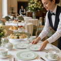Hand-Painted Plates 300mm Ceramic for Afternoon Tea (Pack of 12)