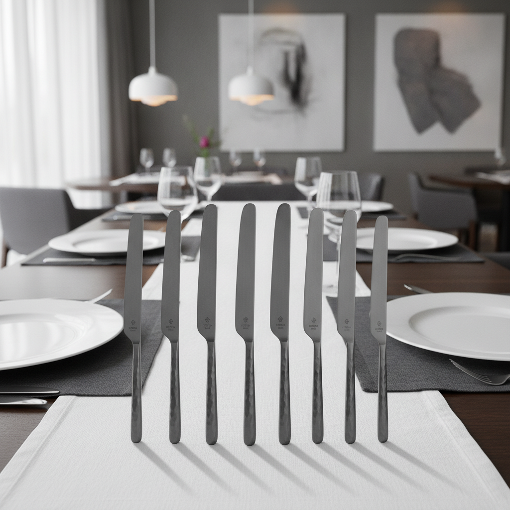 Stainless Steel XL Table Knives for Stylish Dining (Pack of 12)