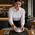 Espresso Saucers 125mm Vitrified Porcelain for Cafés & Restaurants (Pack of 12)