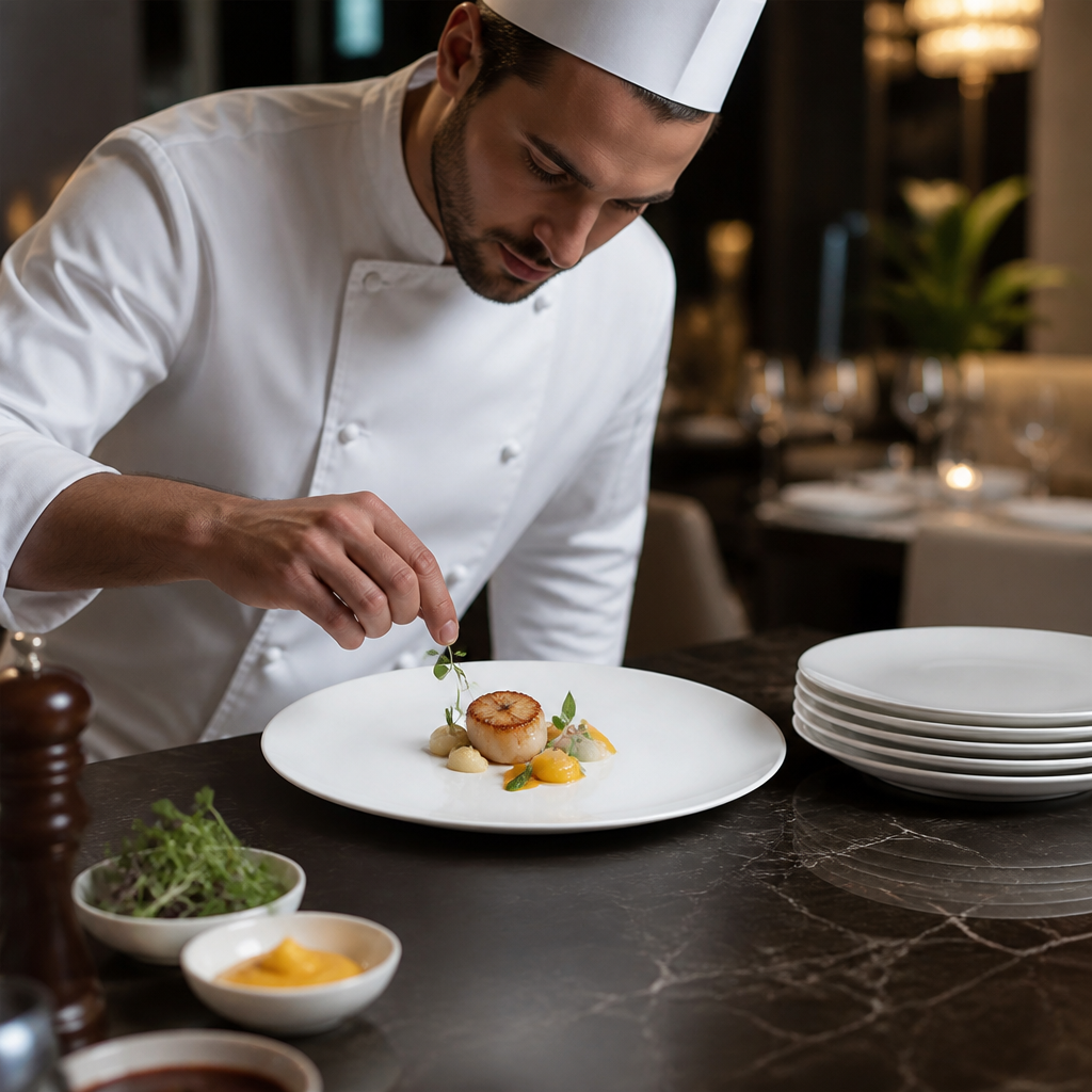 Plates 275mm Bone China for Fine Dining (Pack of 12)