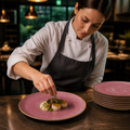 Stack Plates 165mm Pink Vitrified Ceramic for Dining Experiences (Pack of 12)