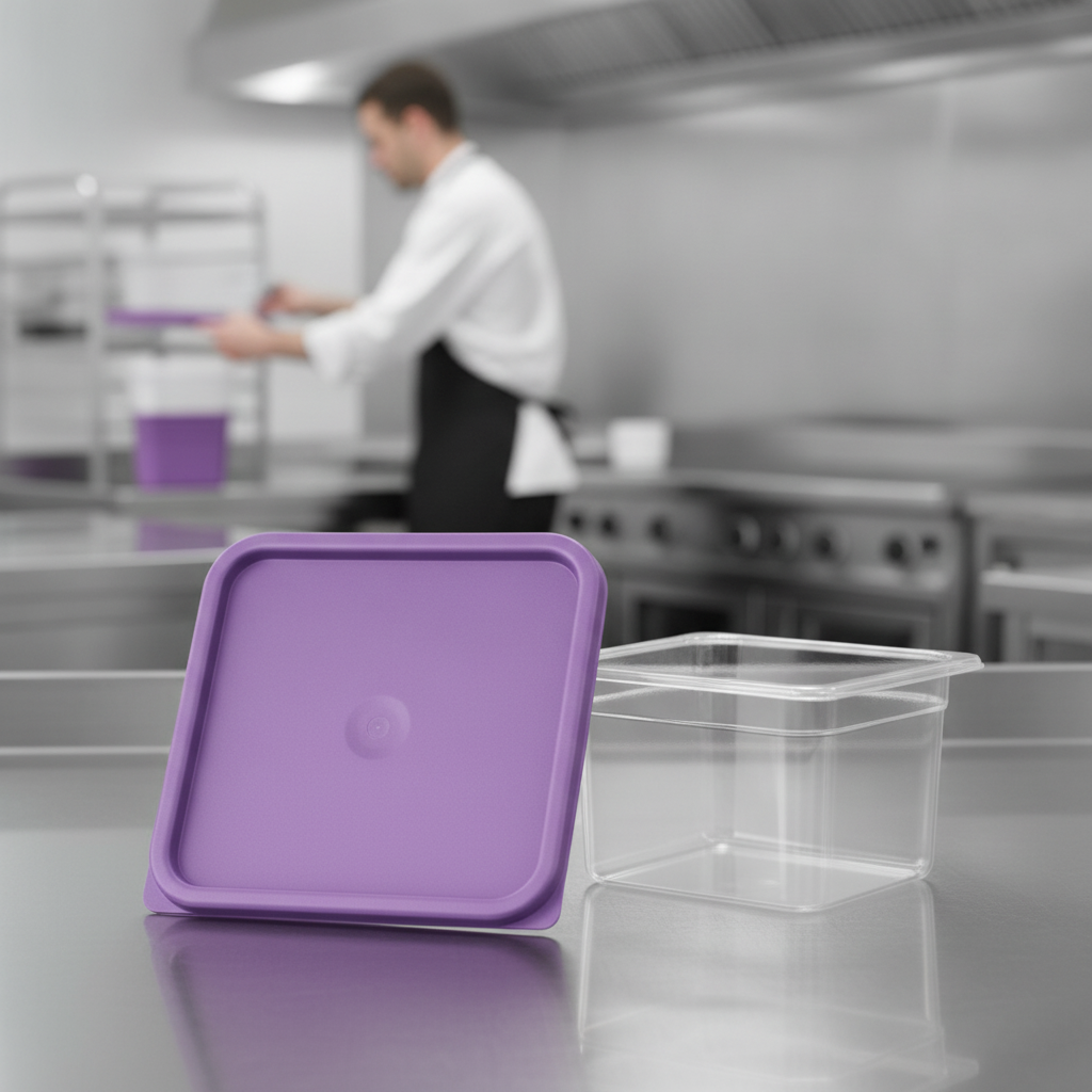 Polyethylene Square Food Storage Container Lid for Food Prep