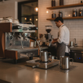 Stainless Steel Pitcher and Jug Rinser for Espresso Bars