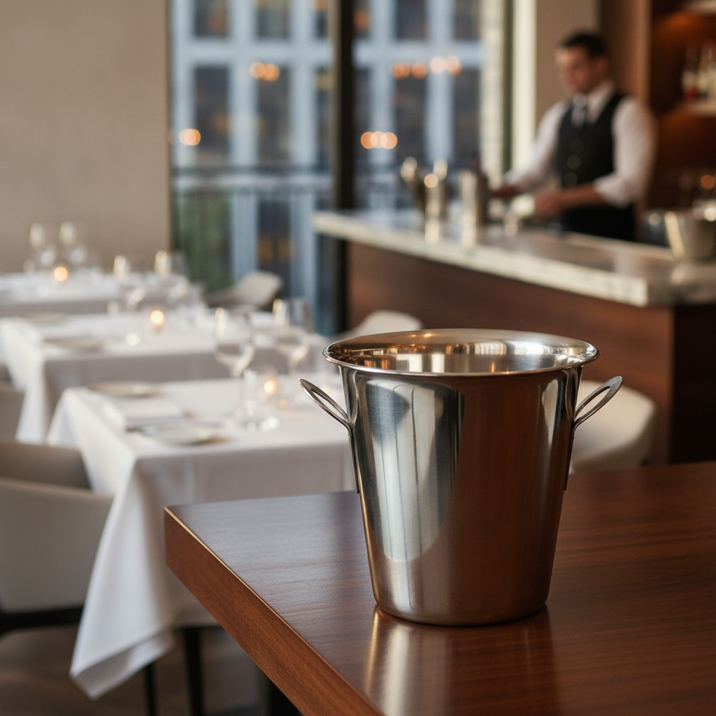 Stainless Steel Flared Wine Bucket 4.3L for Events & Catering