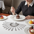 Stainless Steel Dessert Forks 187mm for Elegant Table Settings (Pack of 12)